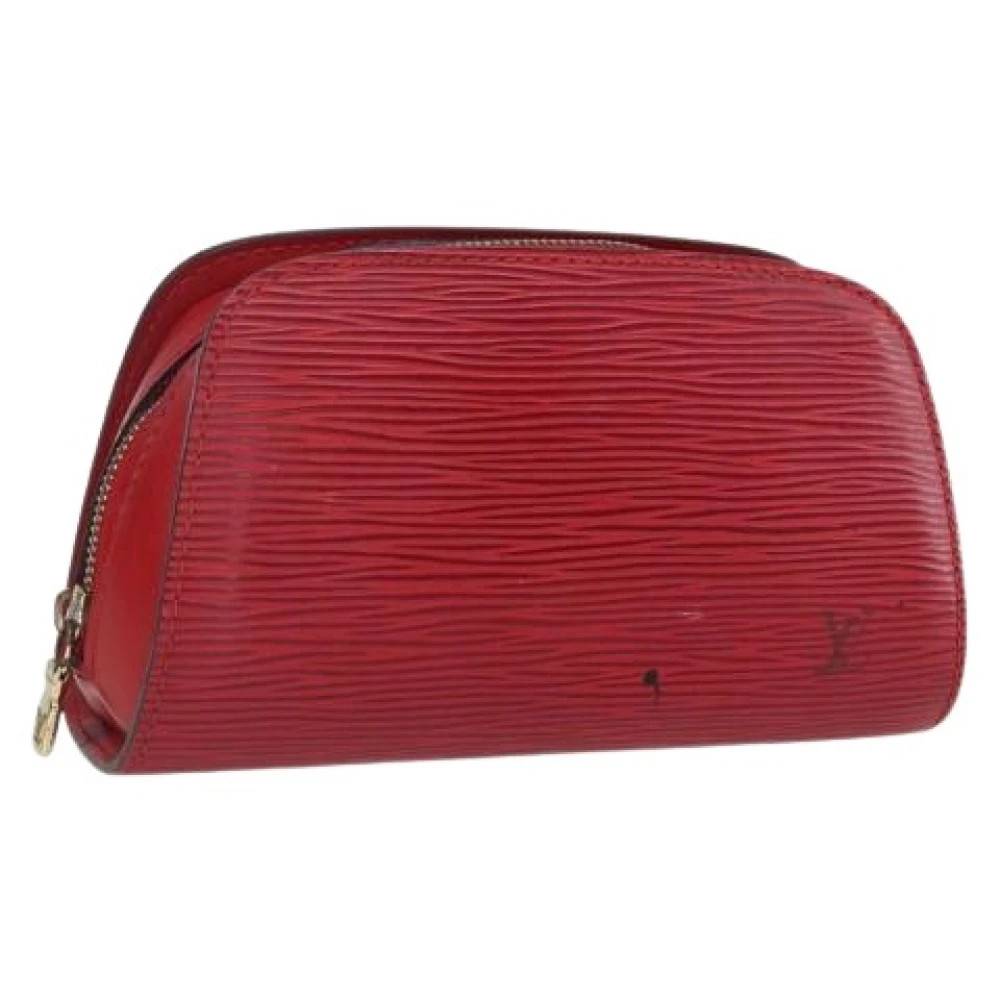 Louis Vuitton Vintage Pre-owned Vintage Clutch - Vintage - Dame - Rød - ONE SIZE - Læder