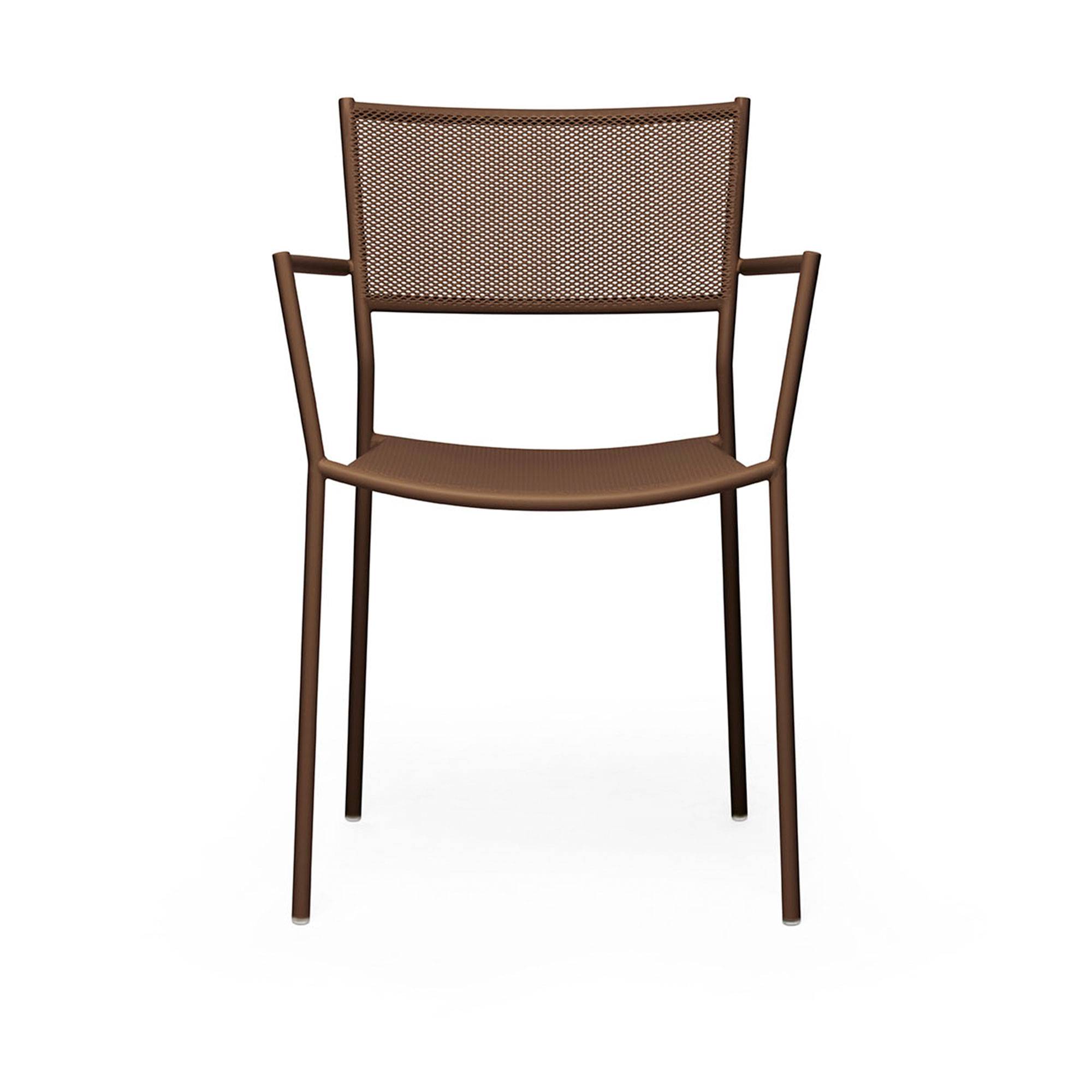 Massproductions - Jig Mesh Armchair, Stone Grey - Udendørs spisebordsstole - Chris Martin - Grå - Metal