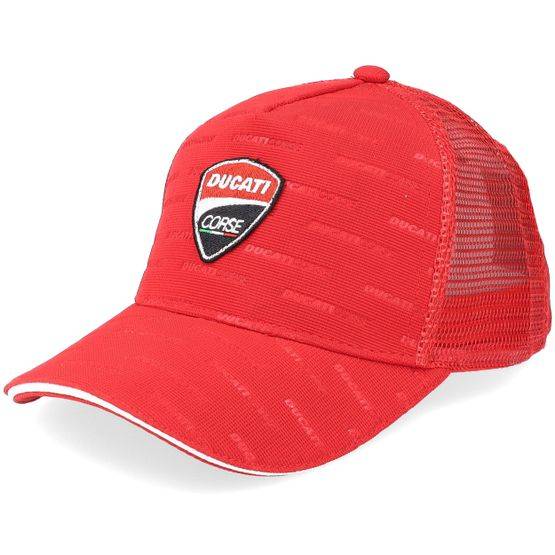 Moto GP - Motor Röd trucker Keps - Kids Ducati Red Trucker @ Hatstore