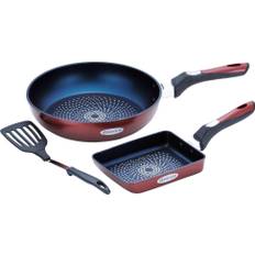 Wahei Freiz 26cm frying pan & egg cooker Branano set with turner, diamond coat, induction compatible, BM-9526 brun