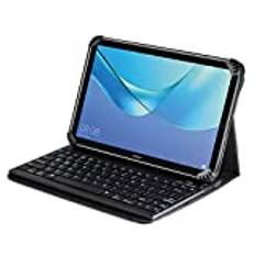 Navitech skyddsskal för Samsung SM-T210 T580NZKE DBT 10.1 Galaxy Tab A (läsare, stativfunktion, avtagbart Bluetooth-tangentbord)