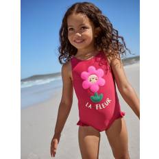 Next Berry Red Frill Leg Swimsuit (3mths-7yrs)