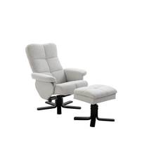 Venture Home Sven Recliner fåtölj med fotpall - Grå Biofåtölj & reclinerfåtölj Tyg