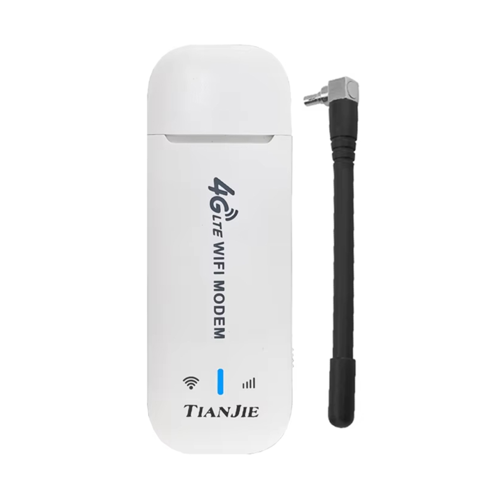 4G LTE WiFi Router Bærbar USB-modem med antenner, asiatisk version