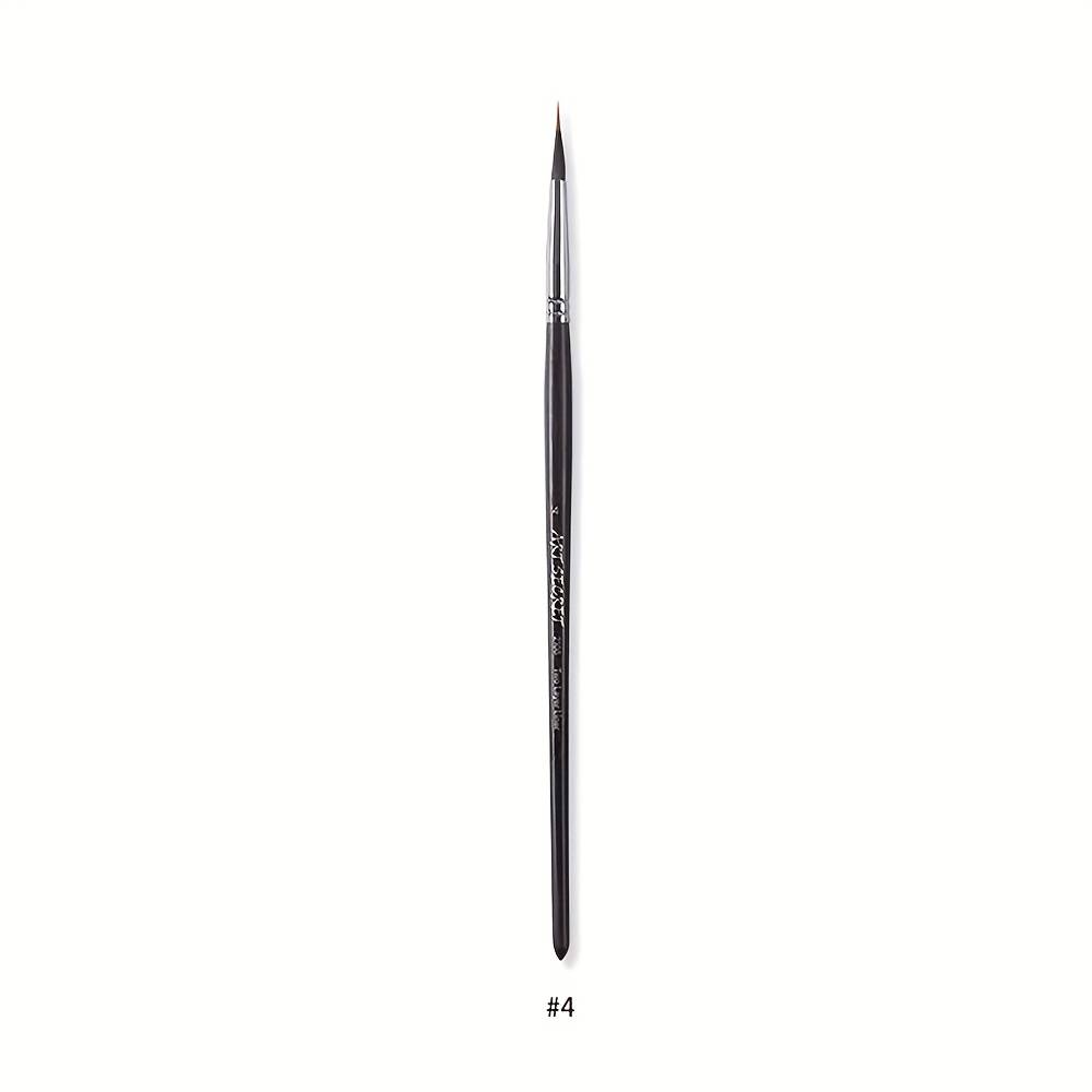 TEMU Watercolor Acrylic Painting Double-layer Liner Brush, Two-layer Pointed Liner Detailing Brush, Of Gray Squirrel Hair And Nylon Hair Detail Brush 2108.