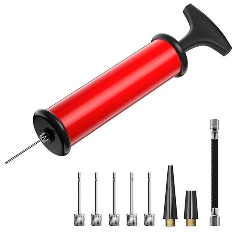 TEMU Portable Hand Pump For Inflating Basketballs, Footballs, And Volleyballs With A Flexible Hose, Without Battery