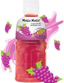 Mogu Mogu Nata De Coco Grape - Druvsaft med Kokosnötsgelebitar 320 ml (Thailand)