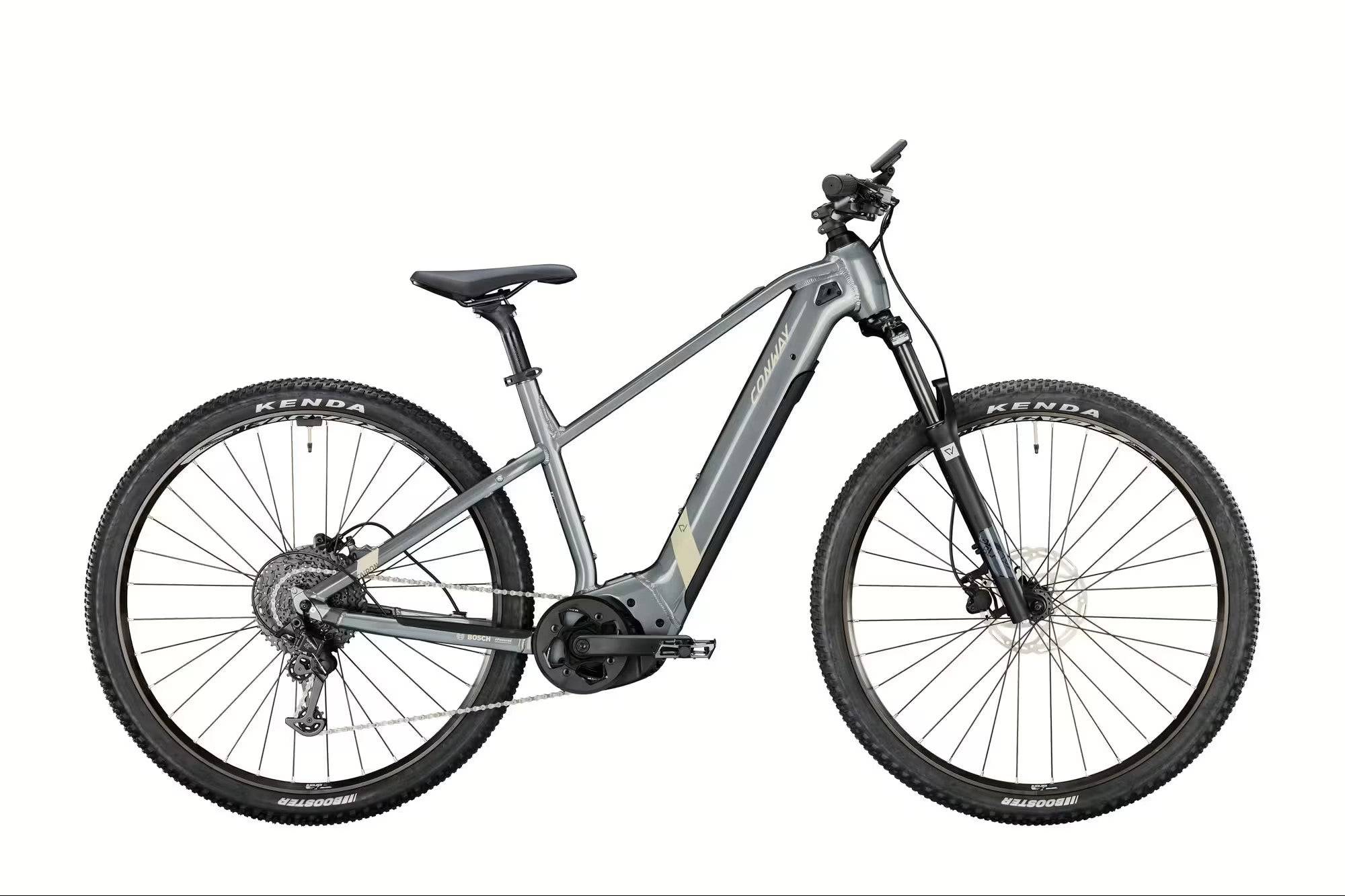 Cairon S 2.0 500 9-speed MTB El-cykel - 45cm (ca. 165-180 cm) / Gråt.