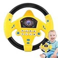 Steering Wheel Toy | Baby Driver Toy Steering Wheel | Kids Steering Wheel | Kids Steering Wheel For Car | Toot Toot Drivers | Driving Controller Toy | Steering Wheel With Suction Cup For Kids Car Toy