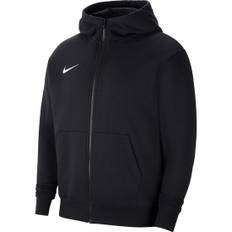 Nike Kinder Full Zip Fleece Hoodie Park 20 schwarz-weiß