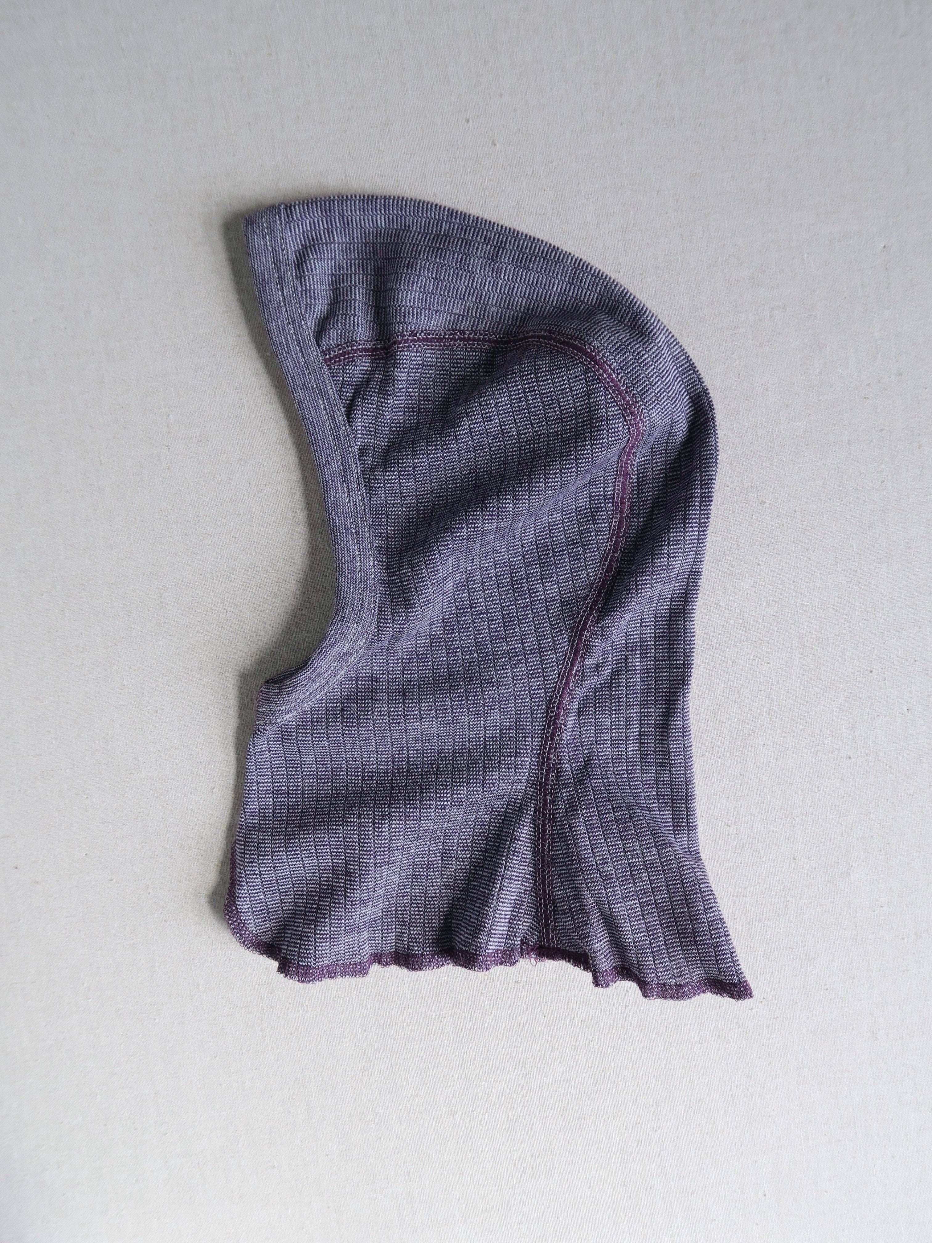 Cosilana - Bomuld/uld/silke balaclava - Blomme - 50/56