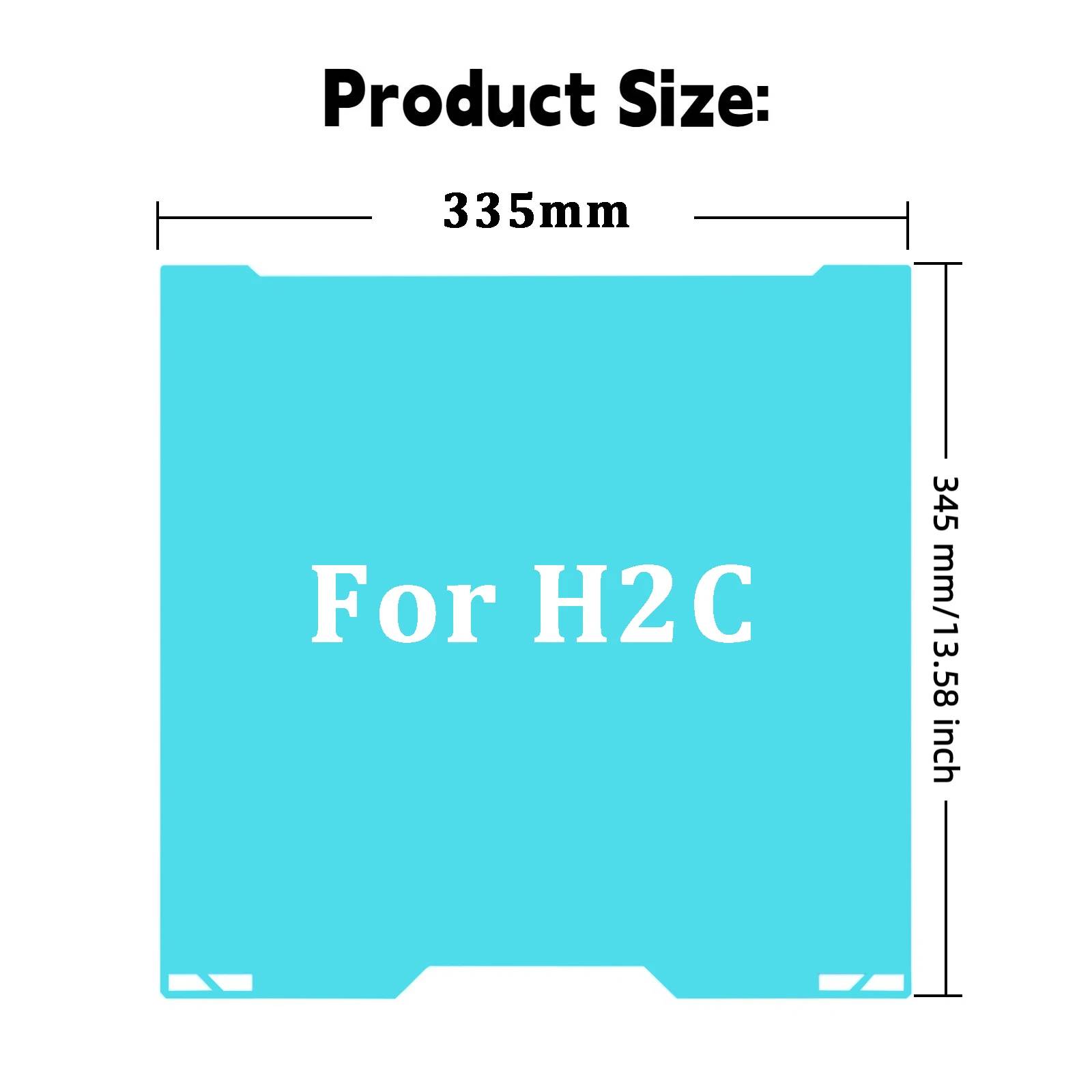 Glacier Cold Plate For Bambu Lab H2D H2S Build Plate For bambulab H2C 3D Printer PLA PETG Lower Temp Printing Strong Adhesion