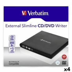 Extern inspelare Verbatim Slimline CD/DVD Svart