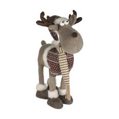 Casa Christmas Rensdyr - H 70 cm - Polyester - Brun