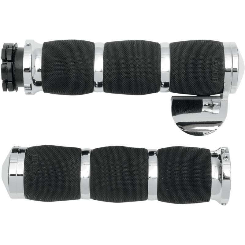 Avon 3-Ring "Throttle Boss" MC Håndtag Krom 25,4mm