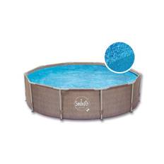 ELITE WICKER FRAME SWING Pool Rund - Doppel Rattan Design