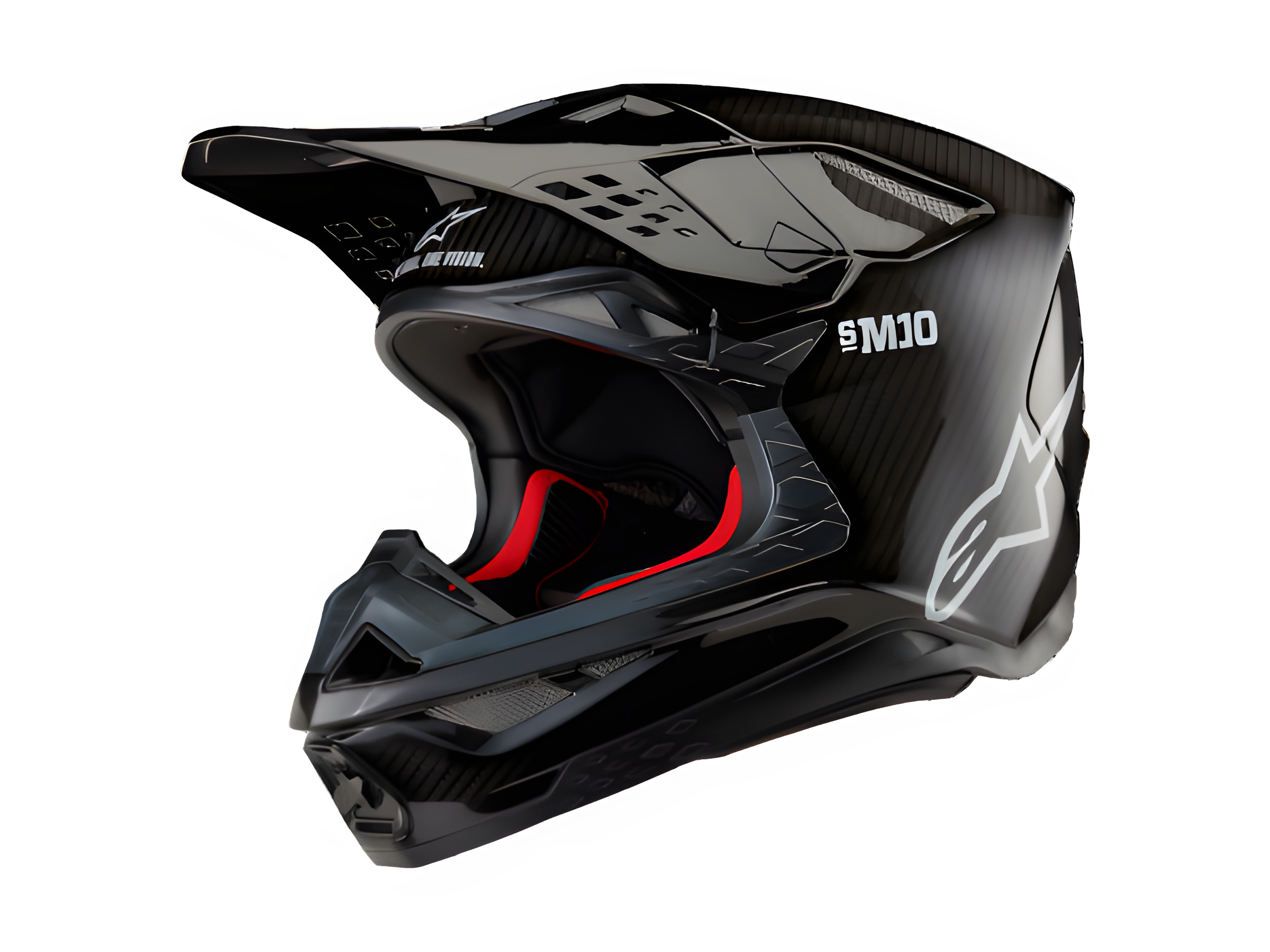 Alpinestars Supertech M10 Solid Hjelm ECE - S / Sort blank kulstof