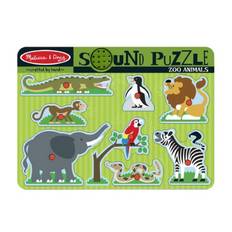 Knoppuslespil med lyd zoo med lyd Sound Puzzle - Melissa & Doug