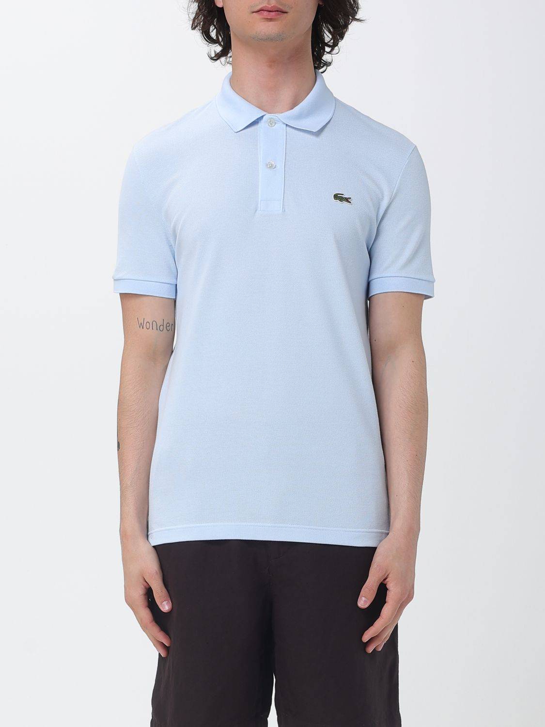 LACOSTE Polo Shirt Men color Sky Blue - 5
