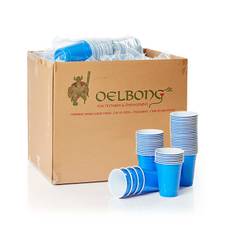 Blue Cups 800x - Blå plastmuggar 0,47 liter