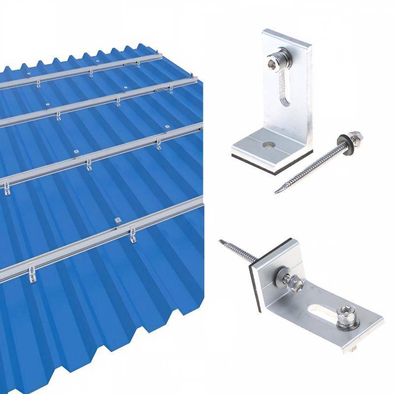 Aluminium Solpanel Monterings L-fäste PV Anslutningsskena Korskopplingar För Husbil Båt Takmontering Solceller