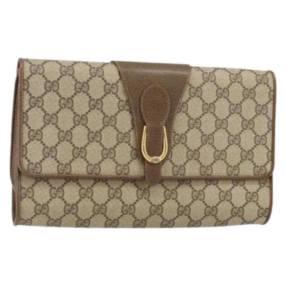 Gucci Vintage Pre-owned Plastic Clutch - Vintage - Dame - Beige - ONE SIZE - Uld