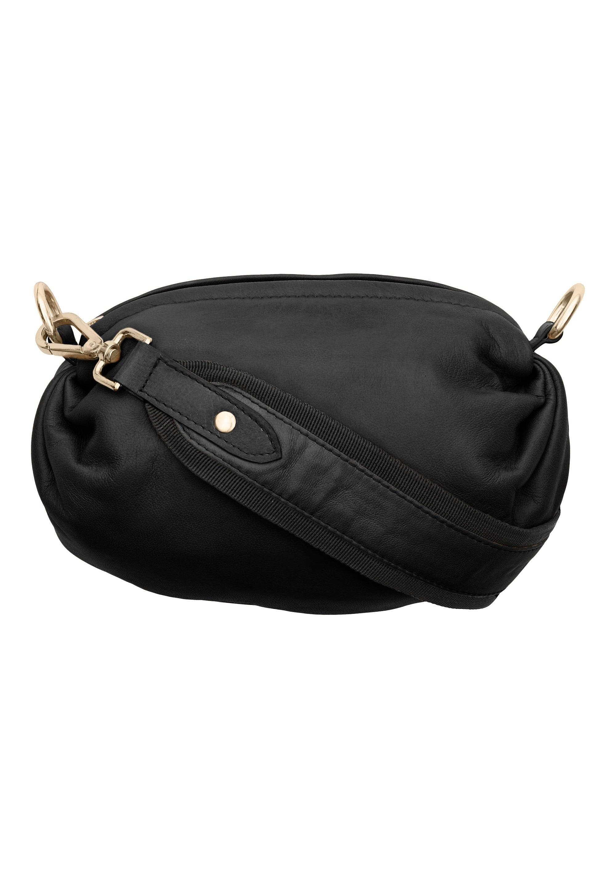 Crossbody-clutch i läder - En storlek