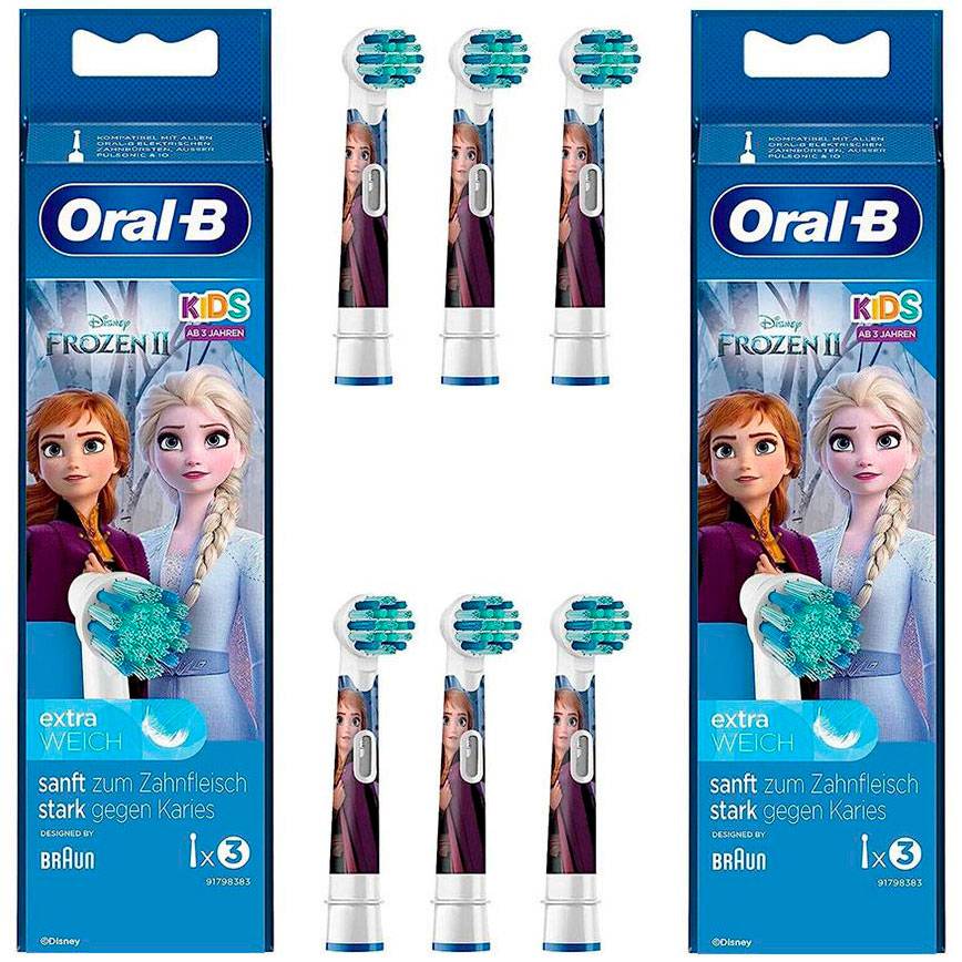 Oral-B Frozen 6 stk. Børstehoveder til Børn