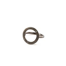 Pernille Corydon Open Coin Sterling Sølv Ring R-200-RUT