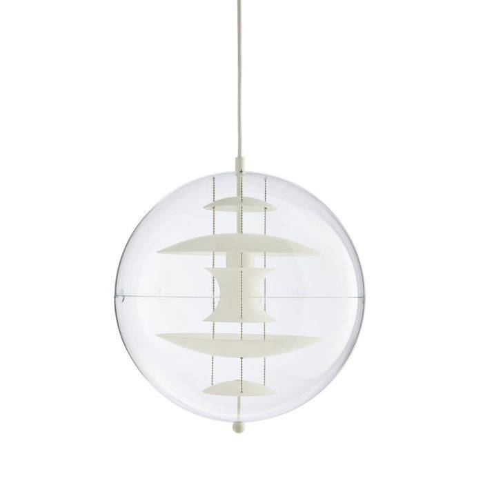 VERNER PANTON - GLOBE LOFTLAMPE - HVID -Ø50