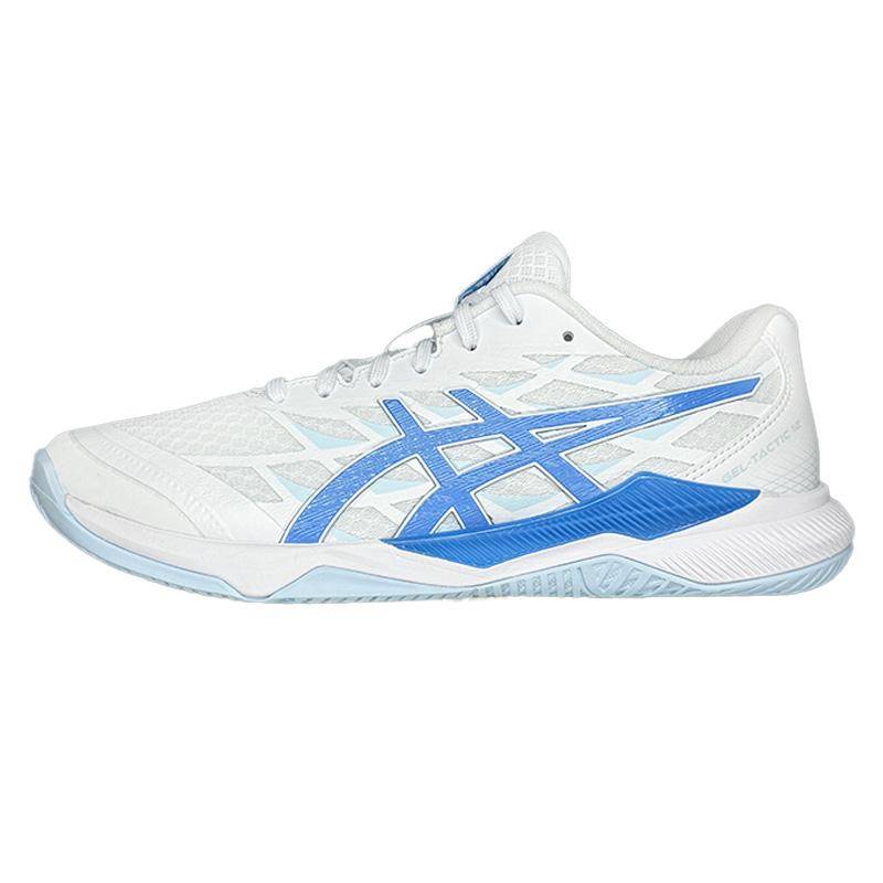 Asics Gel Tactic 12 2E Bred Vit Blue Coast Unisex Sneakers 1073A071-103 37