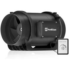 Hon&Guan Justerbar rörfläkt 150mm tyst med hastighetsregulator EC-motor, energibesparing Inline Duct Fan Exhaust Fan 798m3/h