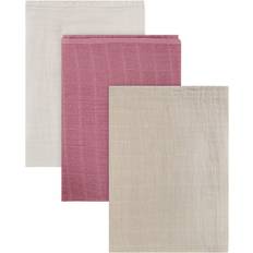 Pippi Muslinfiltar - Nr - 3-pack - 65x65 cm - Mauve Orchid - Pippi Baby - One Size - Muslinfilt
