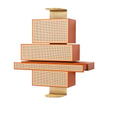 Gebruder Thonet Vienna - NYNY Unit, Orange D20, Lacquered Beech, Woven Cane - Hyllor - Storagemilano - Orange - Metall/Trä