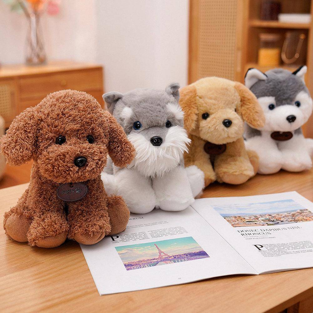 Husky Golden Retriever Shennari Teddyhund Gosedjur Plyschleksak Födelsedagspresent till Flicka