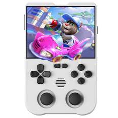 AMPOWN XU10 Handheld Game Console, 3.5-inch, 256GB TF Card, Linux, 10000+ Games - White