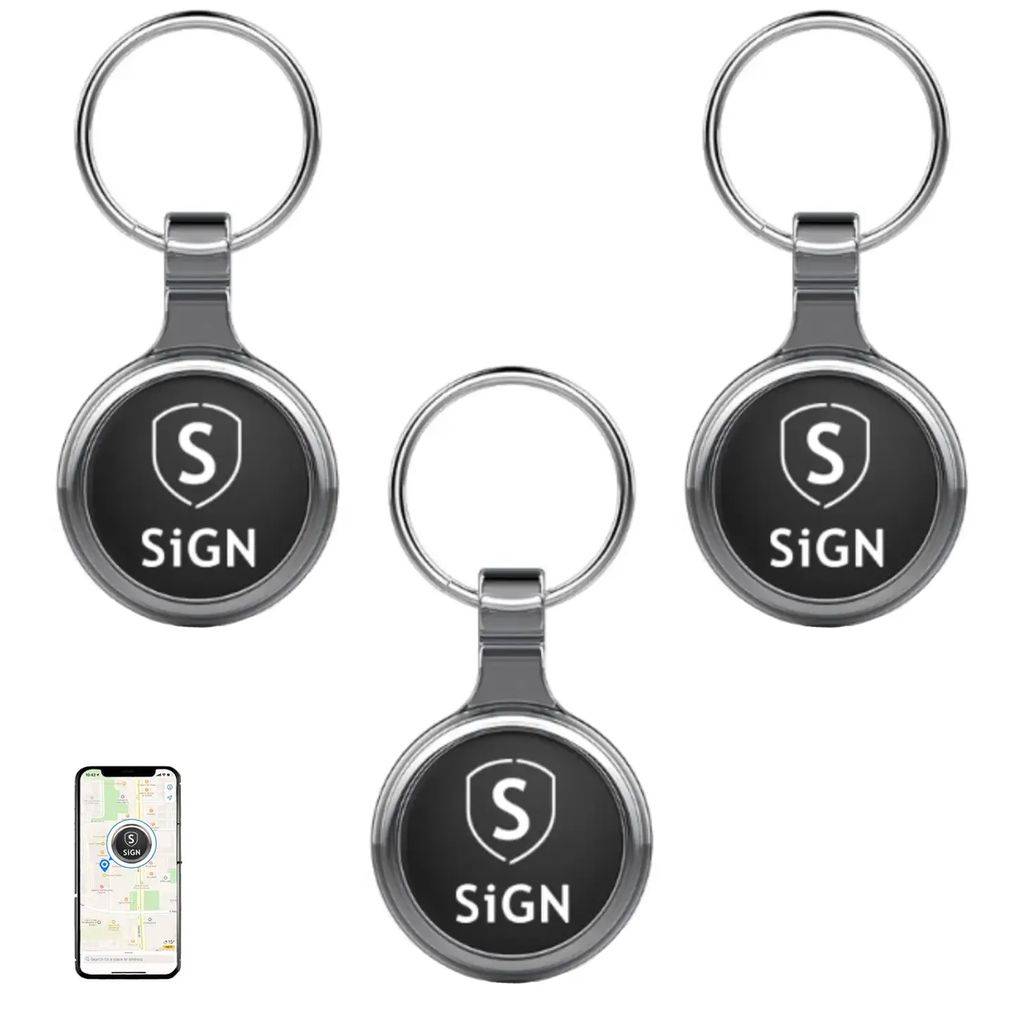 SiGN Smart Bluetooth Finder - Sort - 3-pak