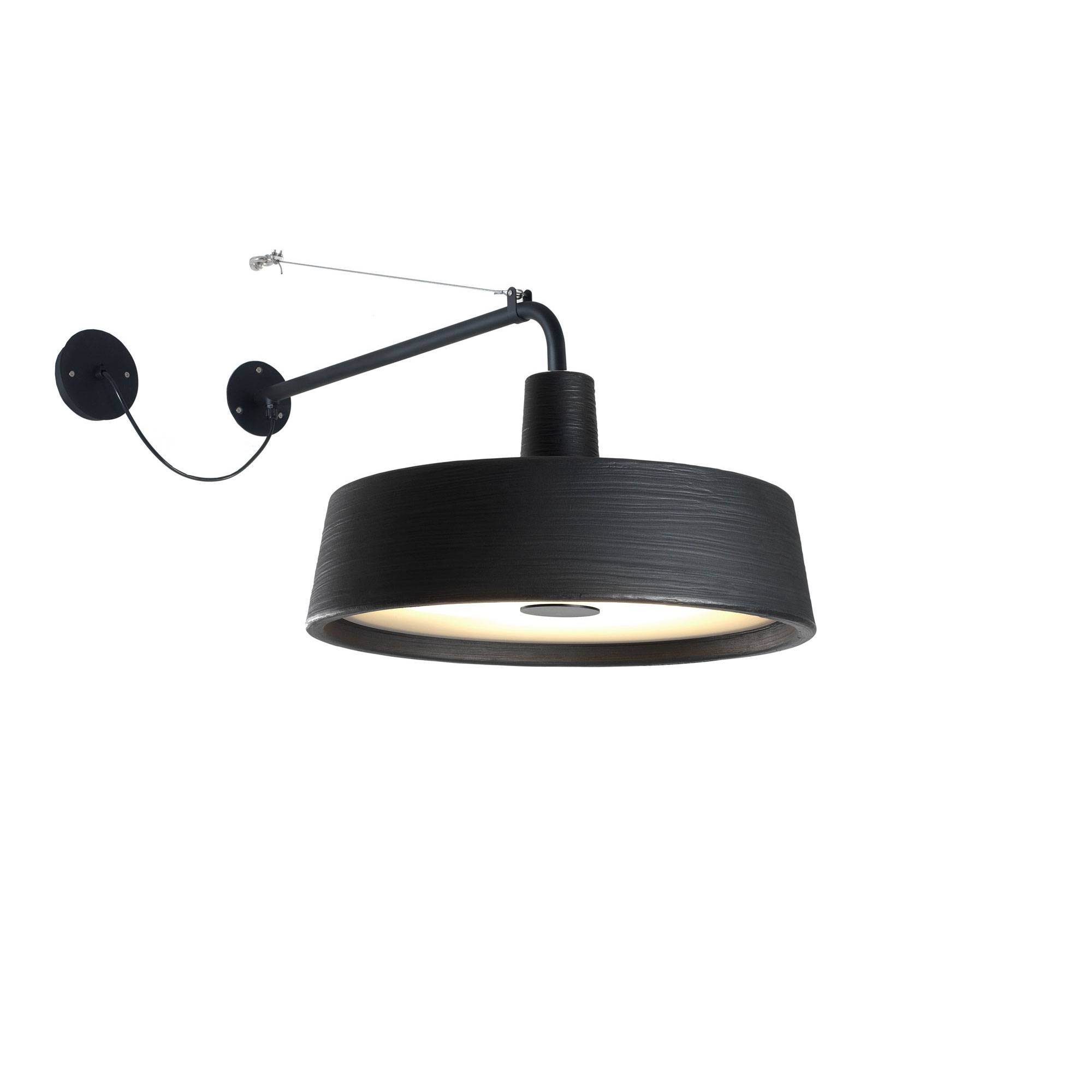 Marset - Soho A Outdoor - Black - Vägglampor utomhus - Joan Gaspar - Svart