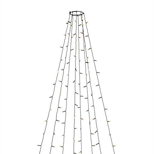 Konstsmide juletræskæde, 240 ravfarvede lys, 2,4 meter
