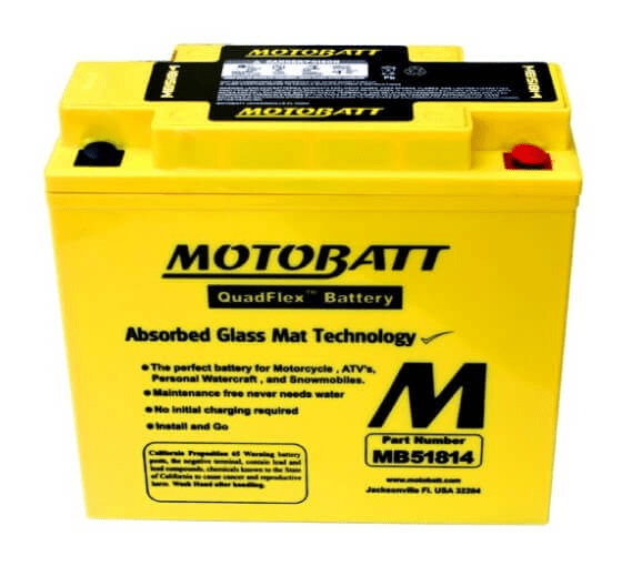 Motobatt 12V 22Ah 220A batteri MB51814