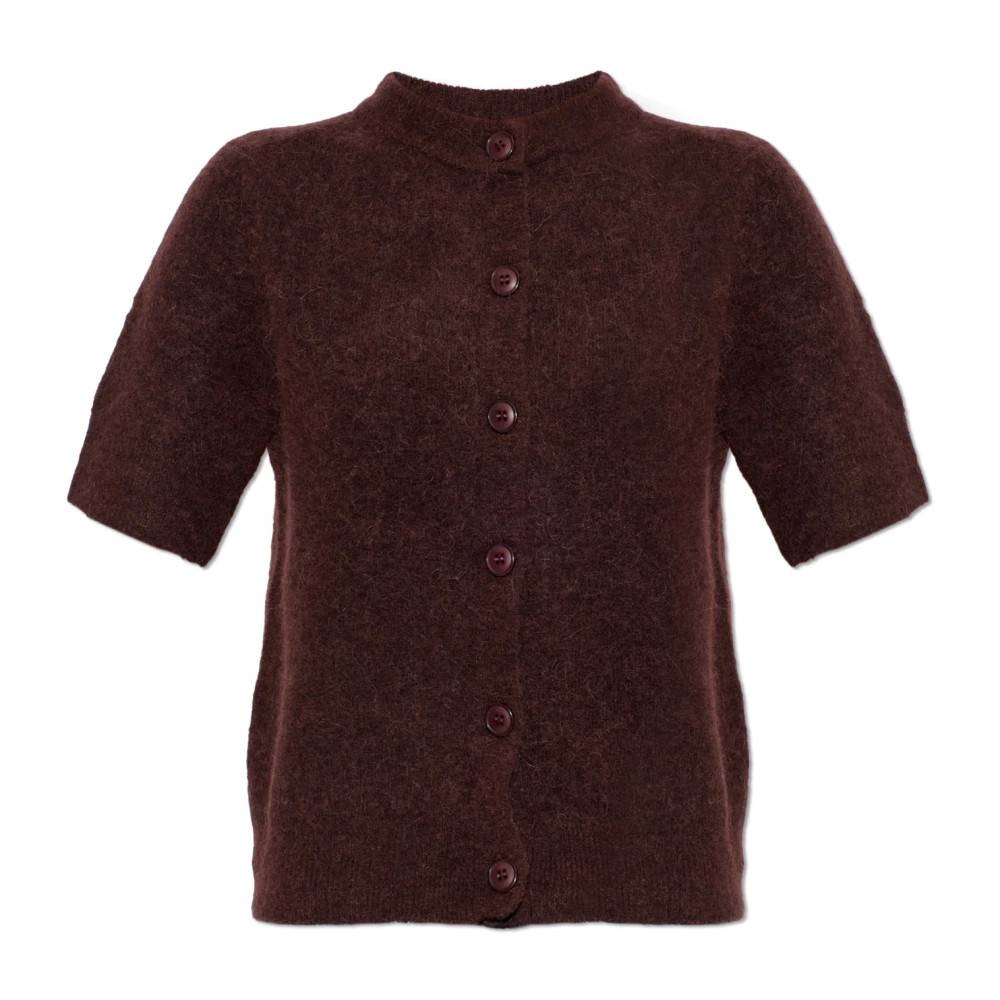 Samsøe Samsøe Sanoura Cardigan - Strik - Dame - Rød - M - Uld