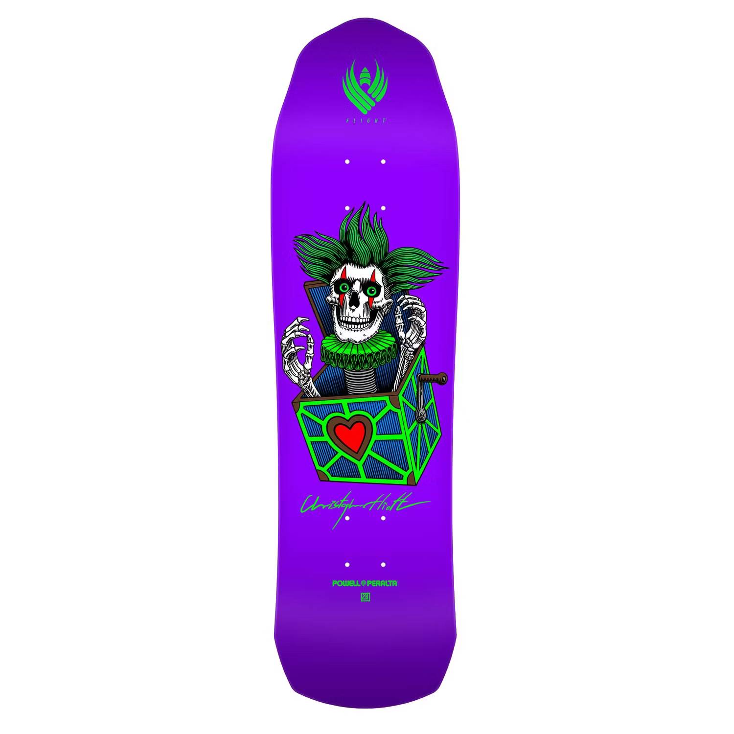 Skateboard Powell Peralta Flight Deck Chris Hiett Skull 8,5''