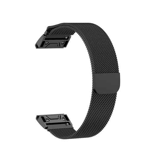 Garmin QuickFit 26mm - L'Empiri™ Milanese Loop / Rem - Sort