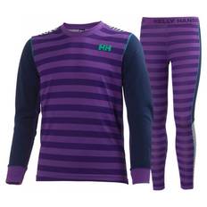 Helly Hansen Juniors' HH LIFA® ACTIVE Base Layer Set Skiundertøj Børn, Purple / 176 cm / 16 år