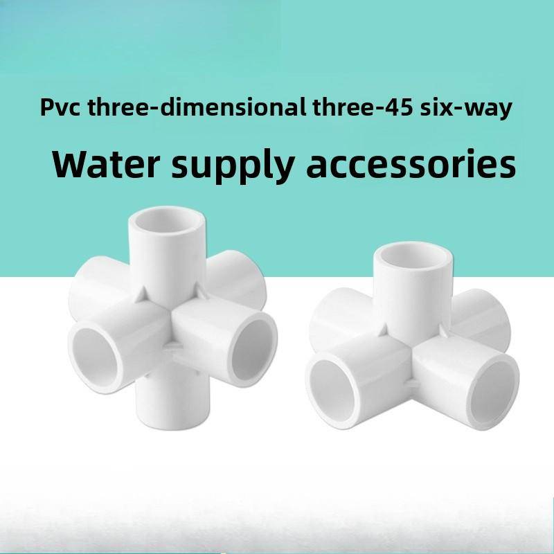 1 st PVC Rörkopplingar Innerdiameter 20/25/32mm Vinkel T 4 5 6 Vägs Beslag Vattenförsörjningsrörskopplingar Lika Kopplingar