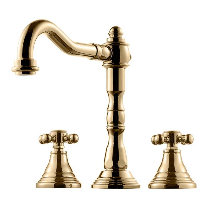 Håndvaskarmatur Tapwell FBLV055 Classic Messing med Løft-op bundventil