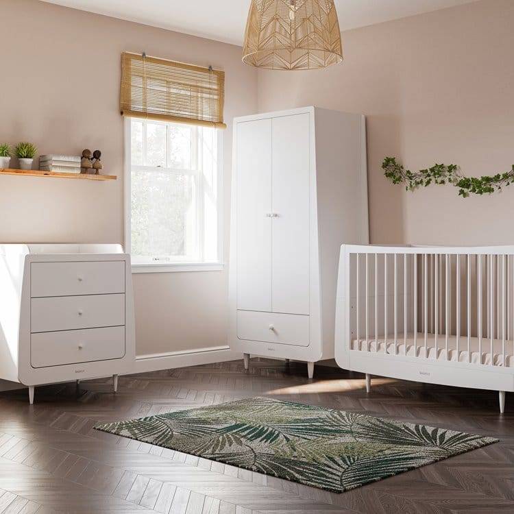 SnuzKot Skandi 3 Piece Nursery Furniture Set White - Default Title