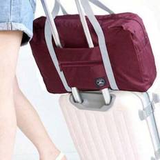 Lightweight & Foldable Travel Duffel Bag - Ideal For Overnight, Holidays & Shopping | Polyester Bag For School School Accessories School Stuff - Multicolor - Blue,Pink,Wine Red,Navy