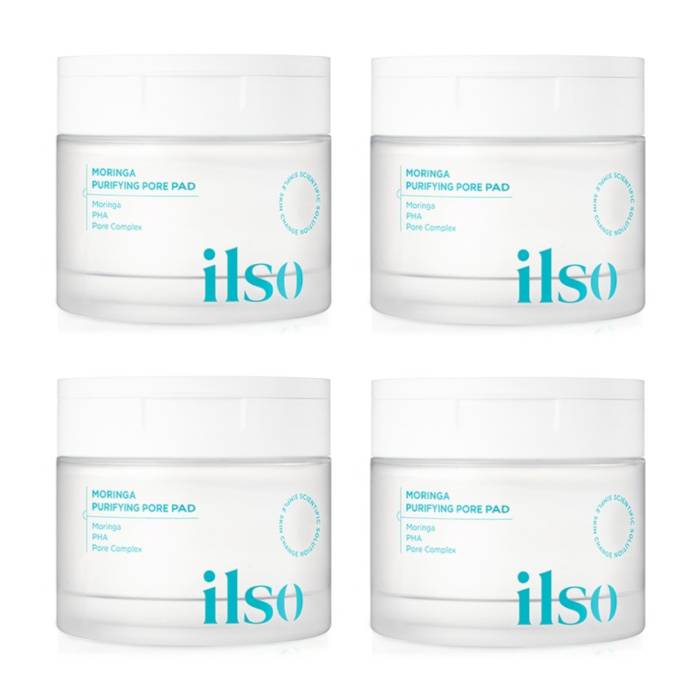 ILSO - Moringa Purifying Pore Pad - 160ml (4ea) Set - black