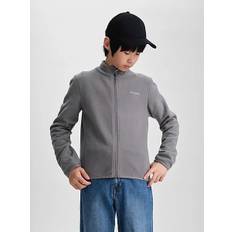 Everest J Flc Sht Kläder Khaki Grey - 134-140